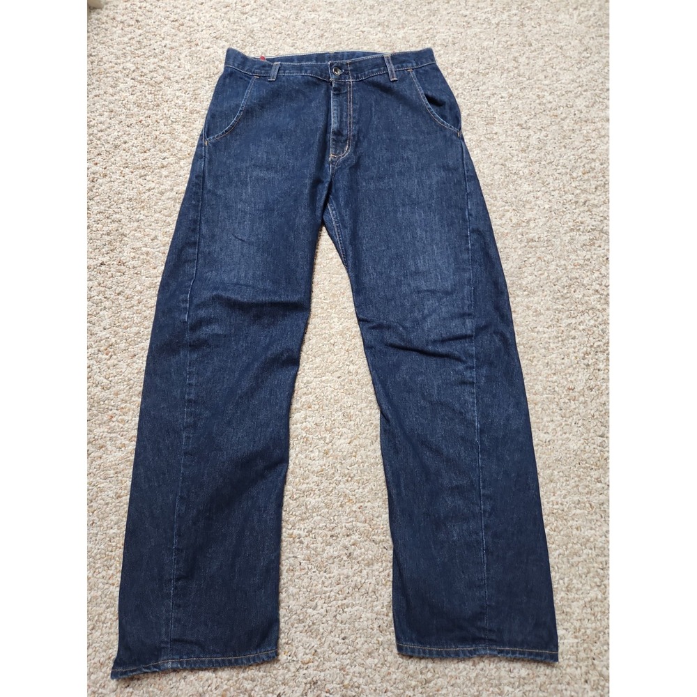 Vtg Gap Torqued Barrel Men's Jeans 34x32 Dark Wash 100% Cotton 34x31 Actual